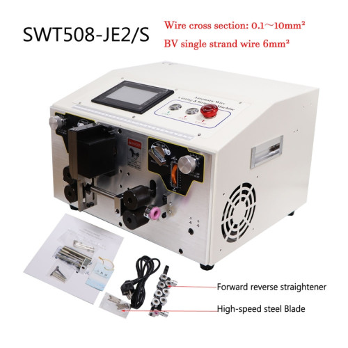 0.1 - 10mm² SWT508-JE2S Section Wire Stripper, with Blades, Scrap Cable Processing