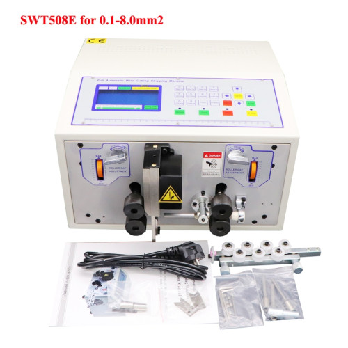 0.1 - 8mm² SWT508E Computer Wire Stripper, 220V/110V, Auto Peel, Cut & Strip Cables