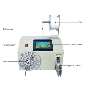 Countable Meter Winding and Binding Machine, Wire Count Meter Winding and Binding Machine, USB Cable Counting Machine