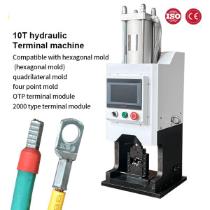 10T Automatic Terminal Crimping Machine Hydraulic Terminal Crimping Press Machine For Insulated Sleeve Terminals Tool